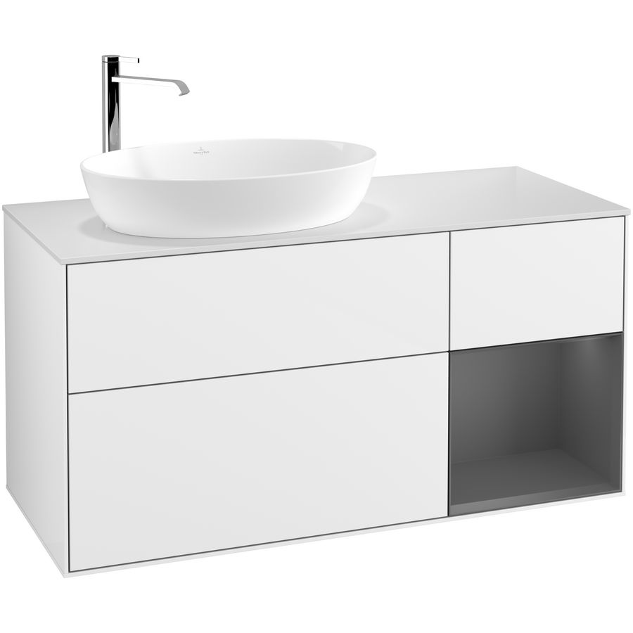 Wastafelonderkast Finion 1200x603x501mm G.White.L G931GKGF