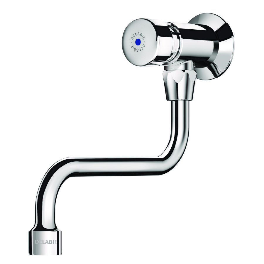 Wastafel muurkraan M1/2" zelfsluitend 15 sec uitloop dribr