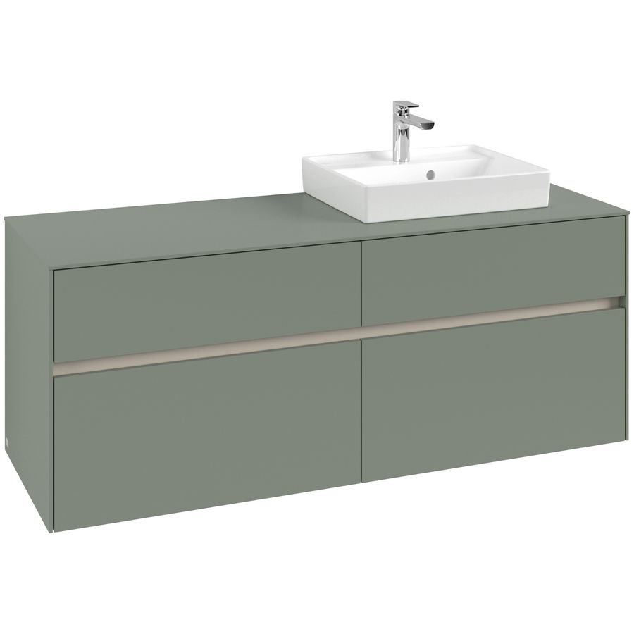 Wastafelonderkast Collaro 1400x548x500mm Soft Green C07500AF