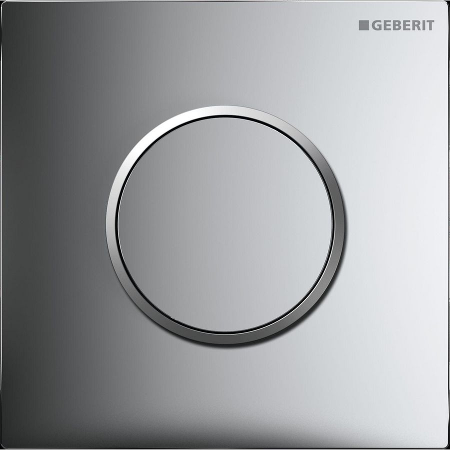 Urinoirsturing pneumatisch type 10 ROUND chroom/mat chroom