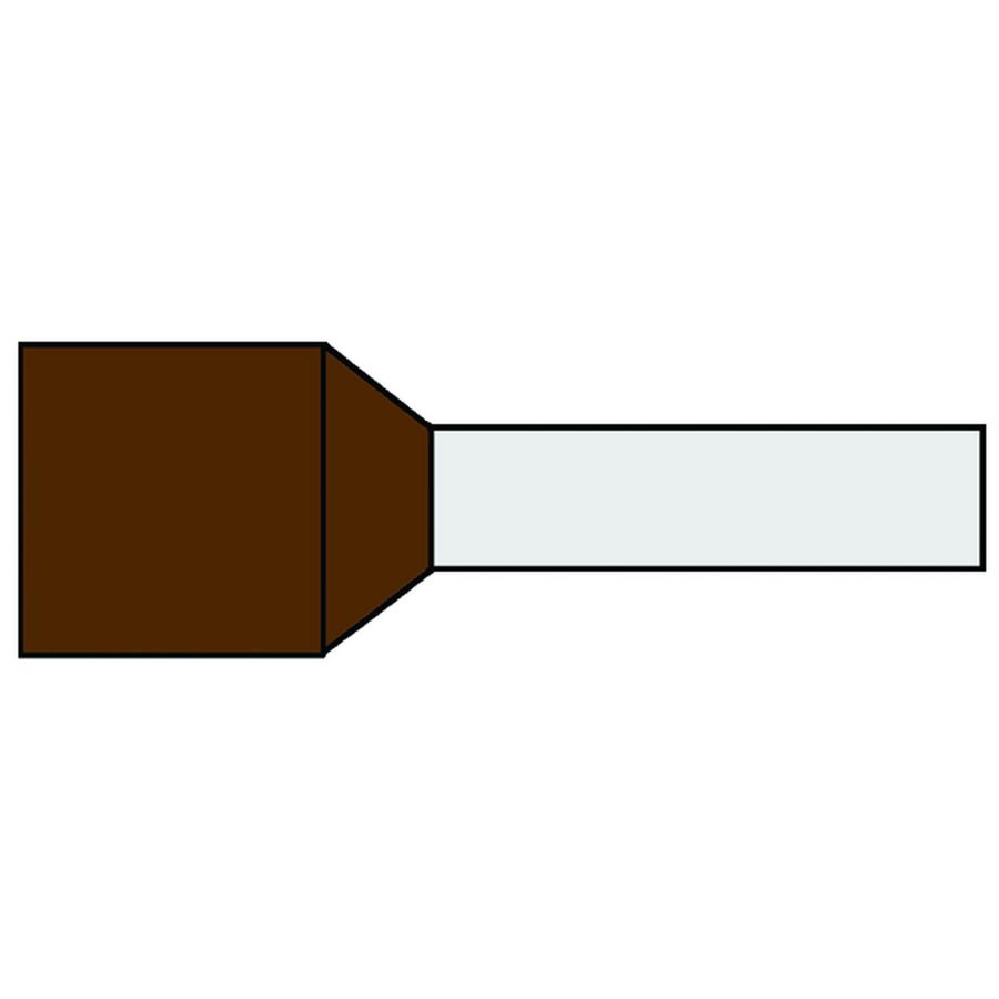 Zak a 50st. Adereindhuls geisol. 25mm² Bruin 16mm afwijkend