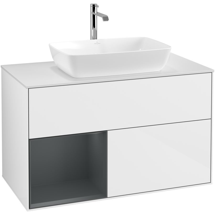 Wastafelonderkast Finion 1000x603x501mm G.White.L F771HGGF