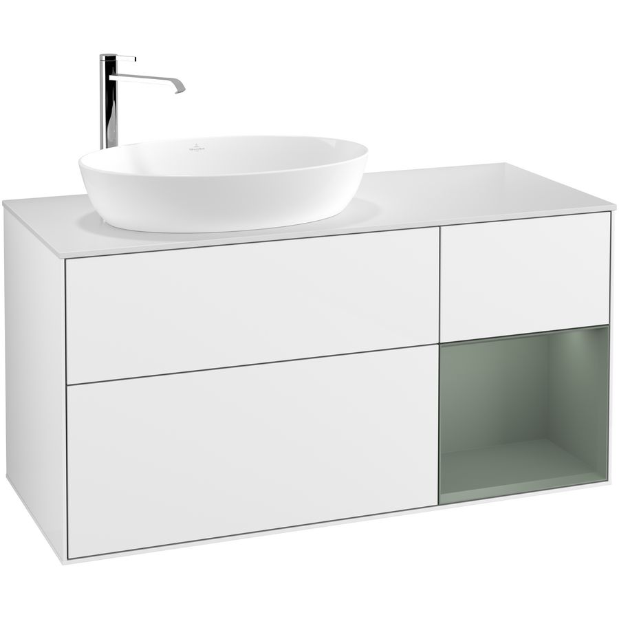Wastafelonderkast Finion 1200x603x501mm G.White.L G931GMGF