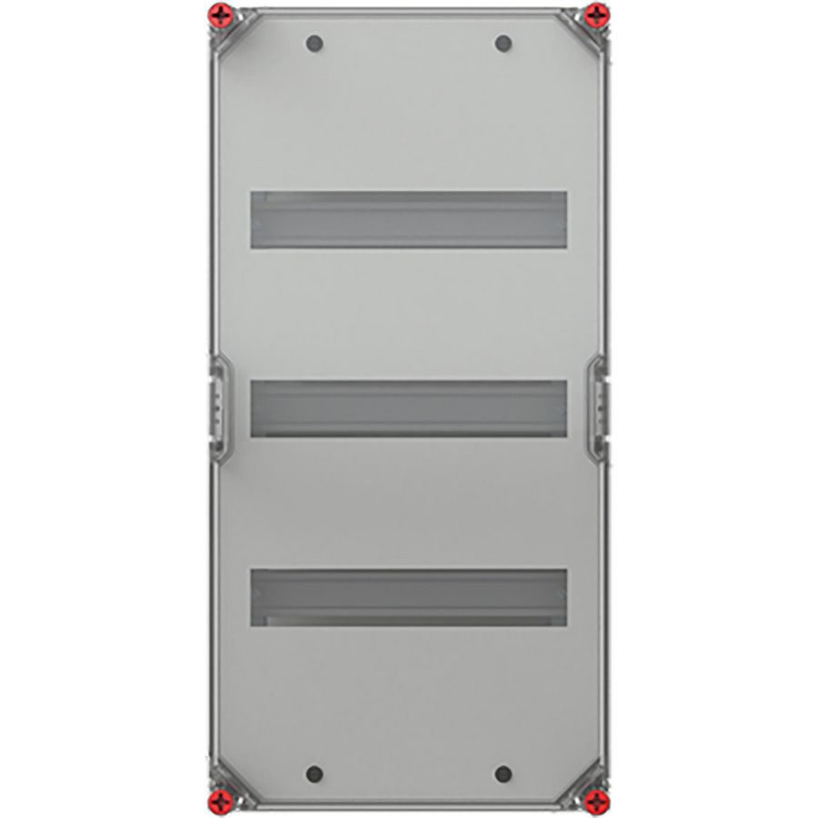 Lege kast met DIN rail 3 DIN rails 150mm