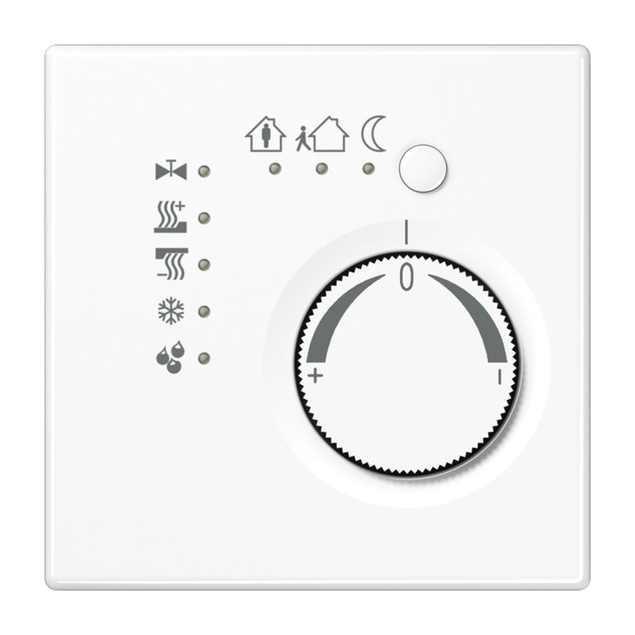 Ruimtethermostaat + 4 bin LS alpinwit KNX VVE=10