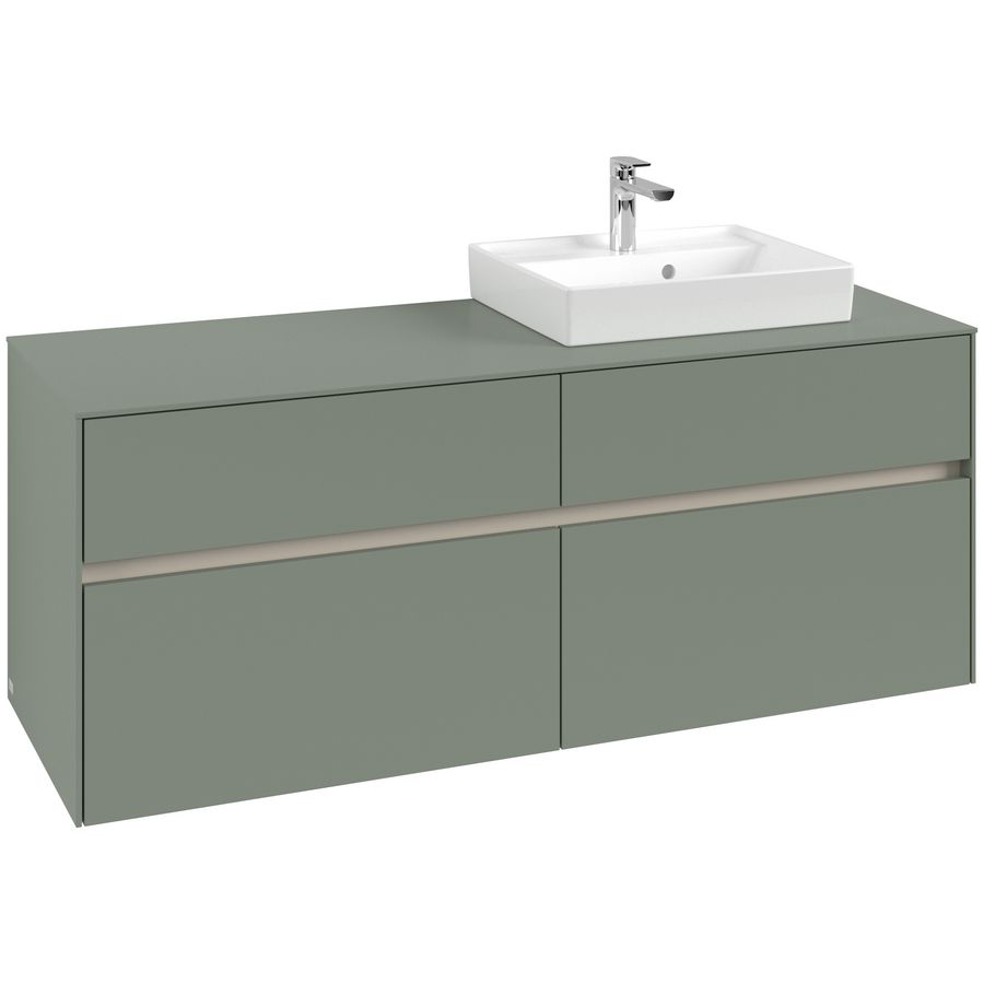 Wastafelonderkast Collaro 1400x548x500mm Soft Green C075B0AF