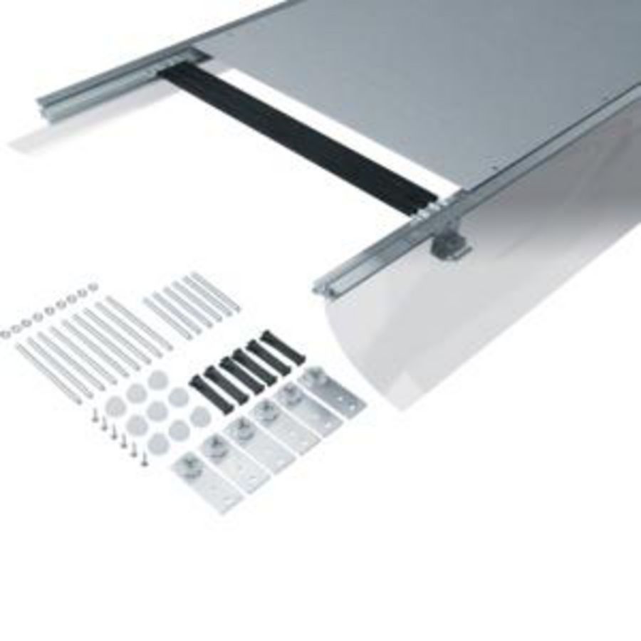 Vloergoot bovenliggend flexibele wand 600x105-150mm VVE=2