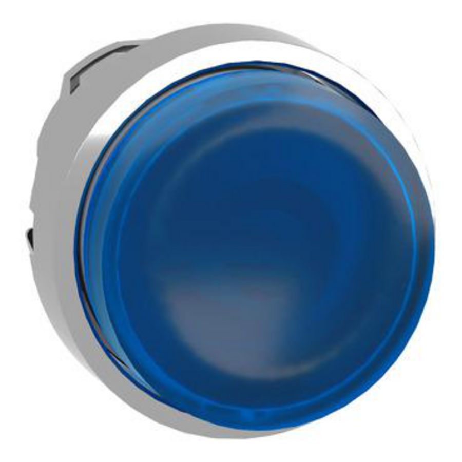 Kop voor verlichte drukknop Ø22mm Blauw