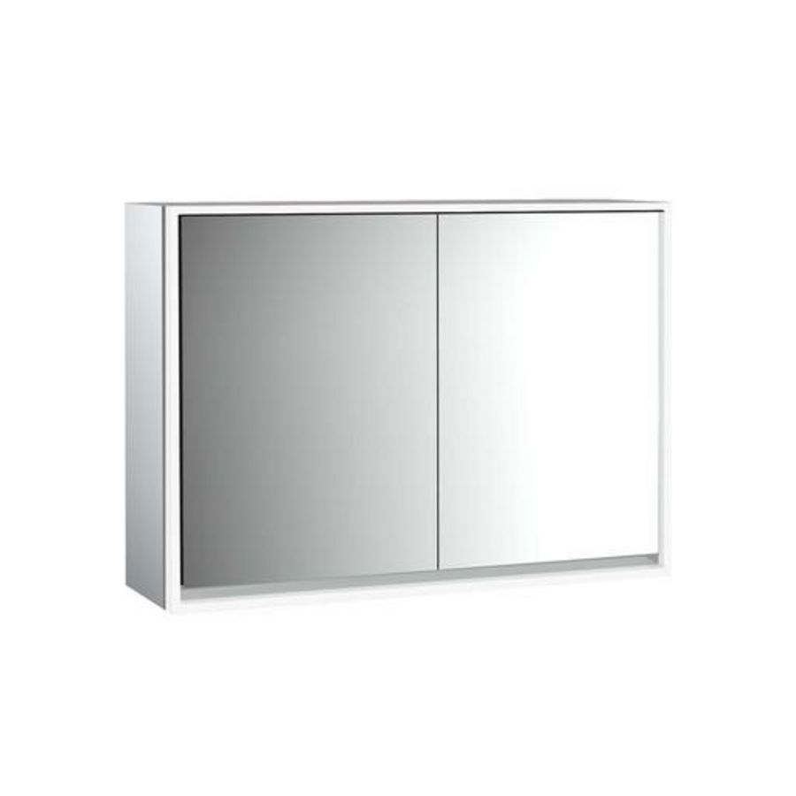 Spiegelkast Loft opbouw 1000mm 2 deur