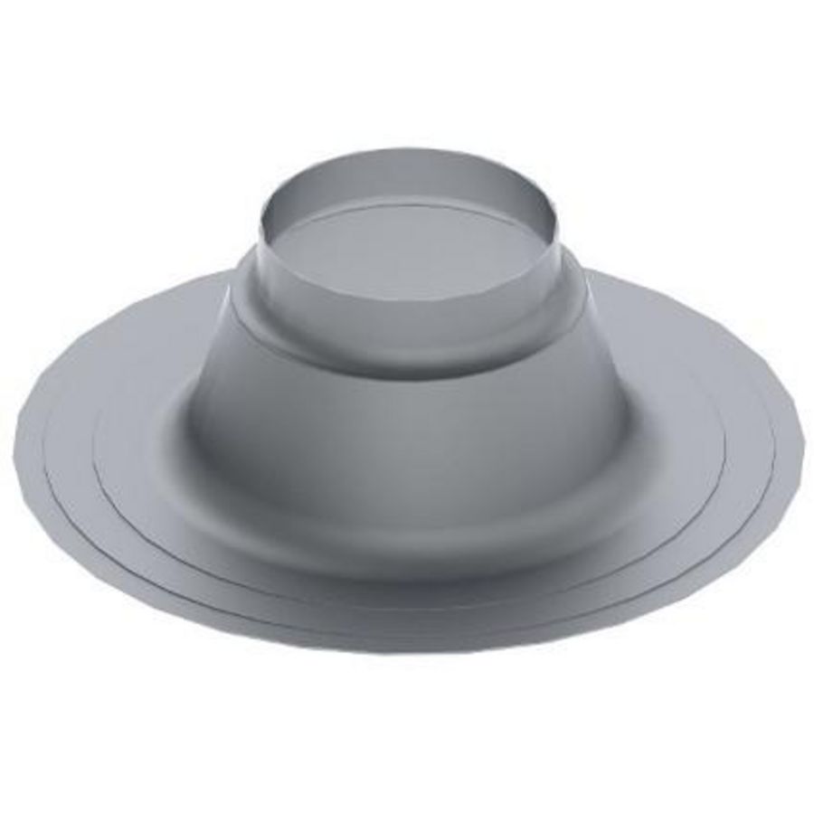 Plakplaat plat dak, 0°, aluminium, Ø350-Ø100