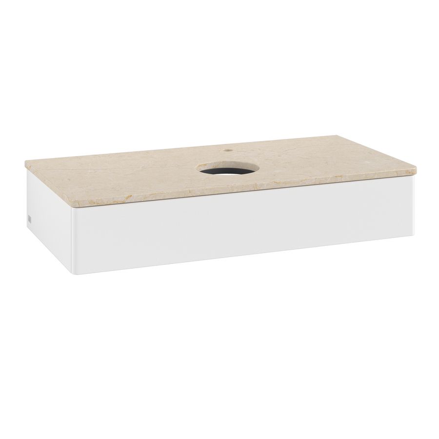 Wastafelonderkast Antao 1000x190x500mm White Matt Lacquer L09053MT