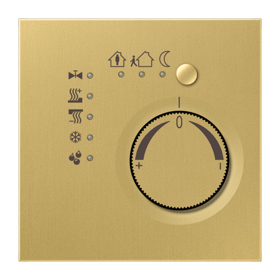 Ruimtethermostaat + 4 bin LS mes. klas. KNX