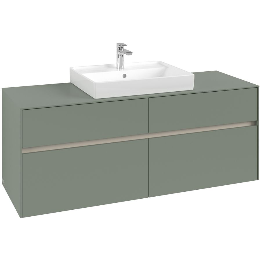 Wastafelonderkast Collaro 1400x548x500mm Soft Green C08400AF