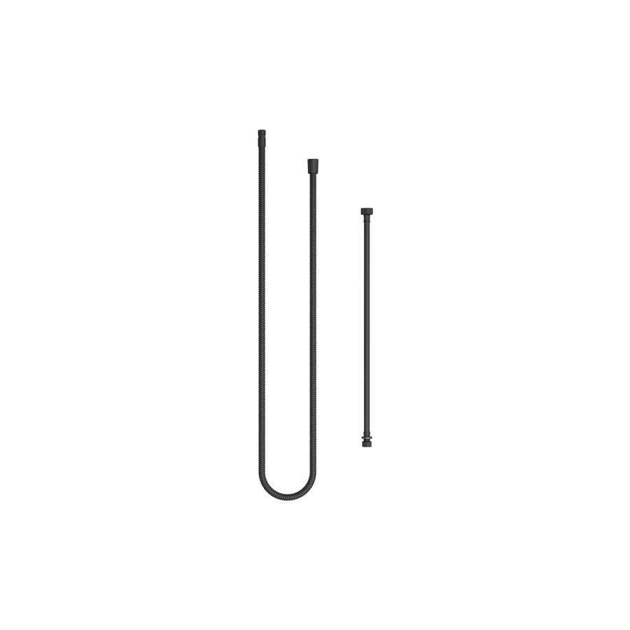 Reserveond doucheslang 2delig 1/2"x3/8"x2250mm zwart mat