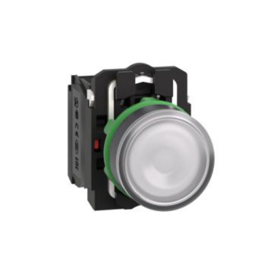 Drukknop Verlicht Verzonken Terugv. 22mm 110-120V