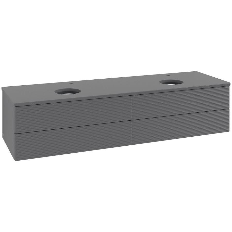 Wastafelonderkast Antao 1600x360x500mm Antr. Matt Lacquer K28150GK