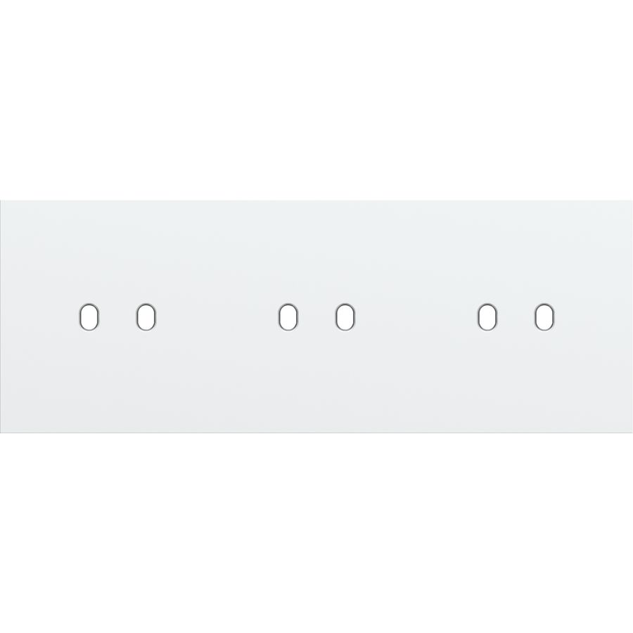 Drievoudige afdekpl. horizontaal 71mm centerafstand drie twe