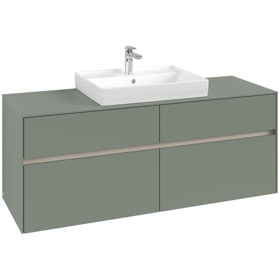 Wastafelonderkast Collaro 1400x548x500mm Soft Green C084B0AF
