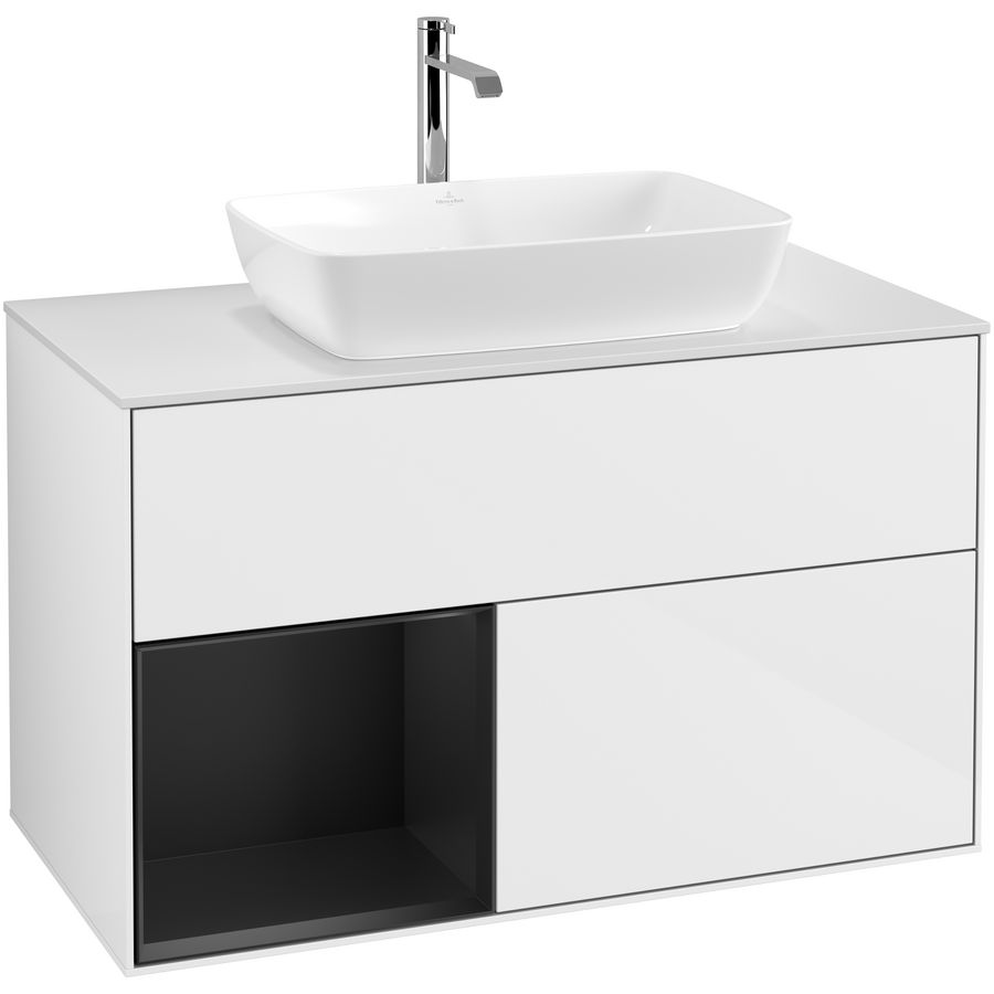 Wastafelonderkast Finion 1000x603x501mm G.White.L F771PDGF