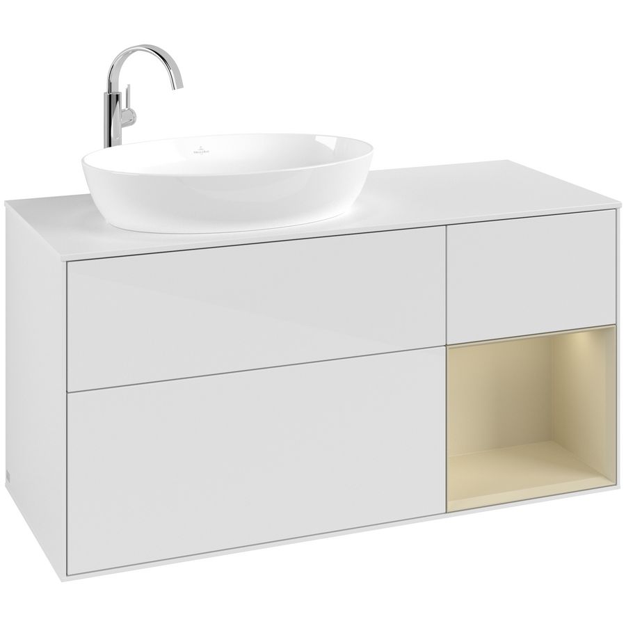 Wastafelonderkast Finion 1200x603x501mm G.White.L G931HJGF