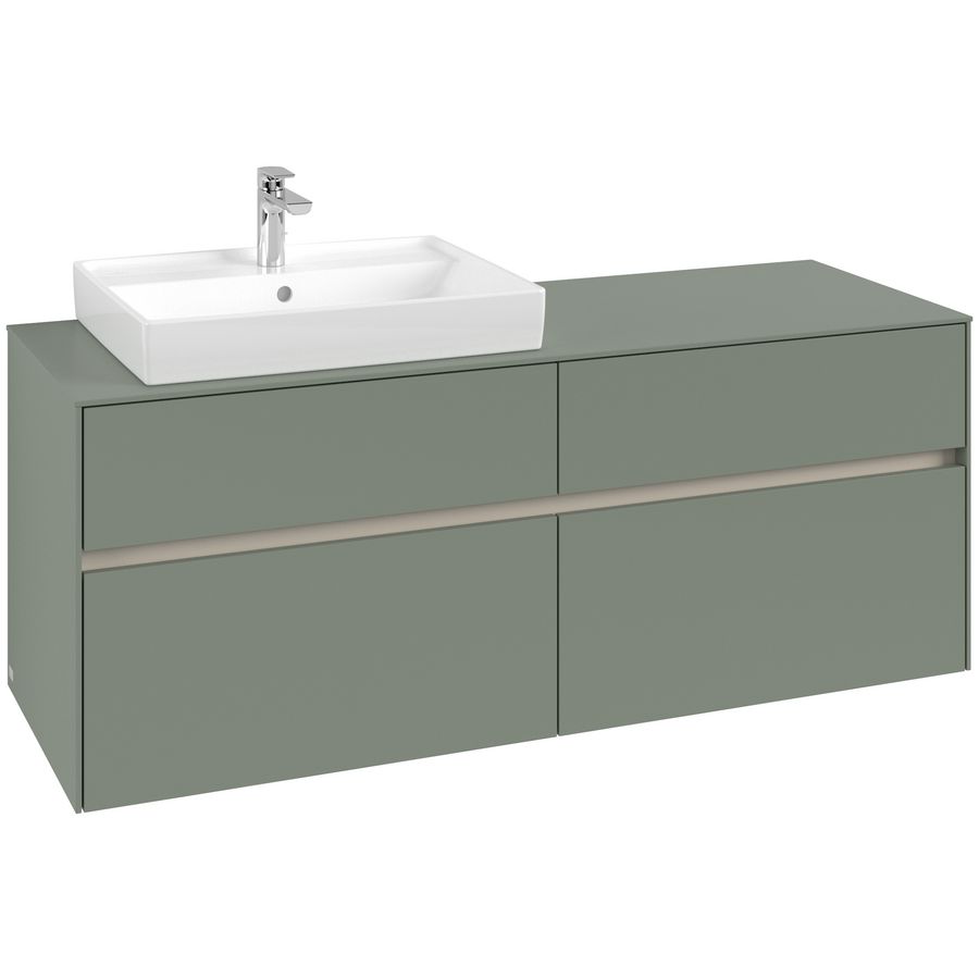 Wastafelonderkast Collaro 1400x548x500mm Soft Green C08500AF