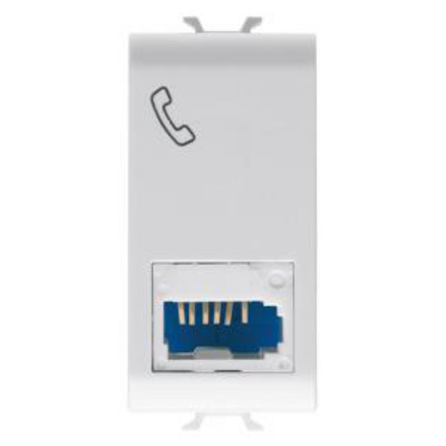 BRITISH STANDARD TELEPHONE SOCKET-6 CONTACTS-SCREW-ON TE