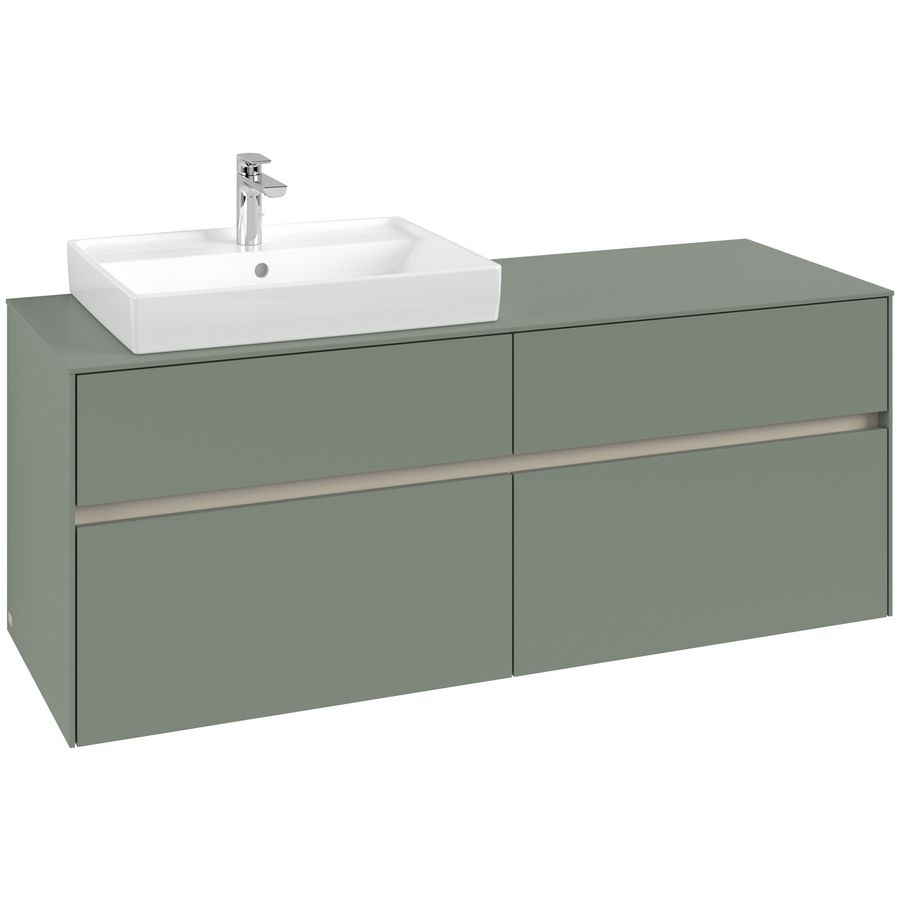Wastafelonderkast Collaro 1400x548x500mm Soft Green C085B0AF