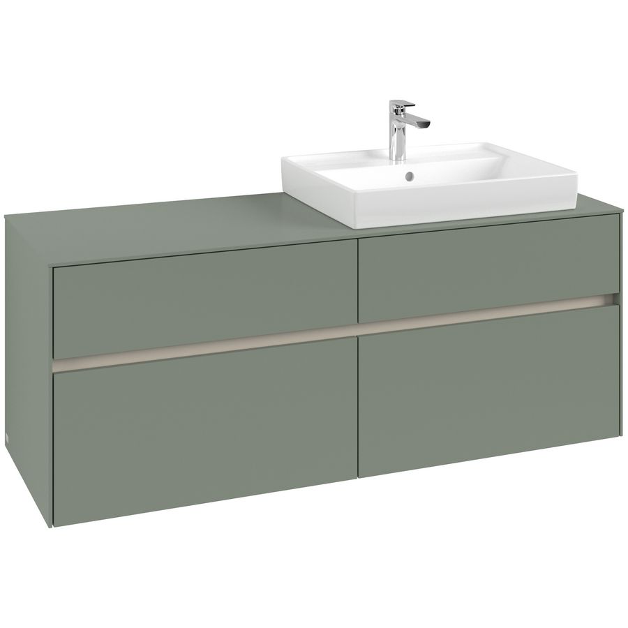 Wastafelonderkast Collaro 1400x548x500mm Soft Green C08600AF