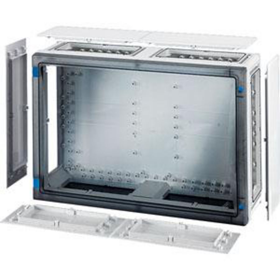 L. beh. BM4 546x366x163 wand Dicht Transparant deksel