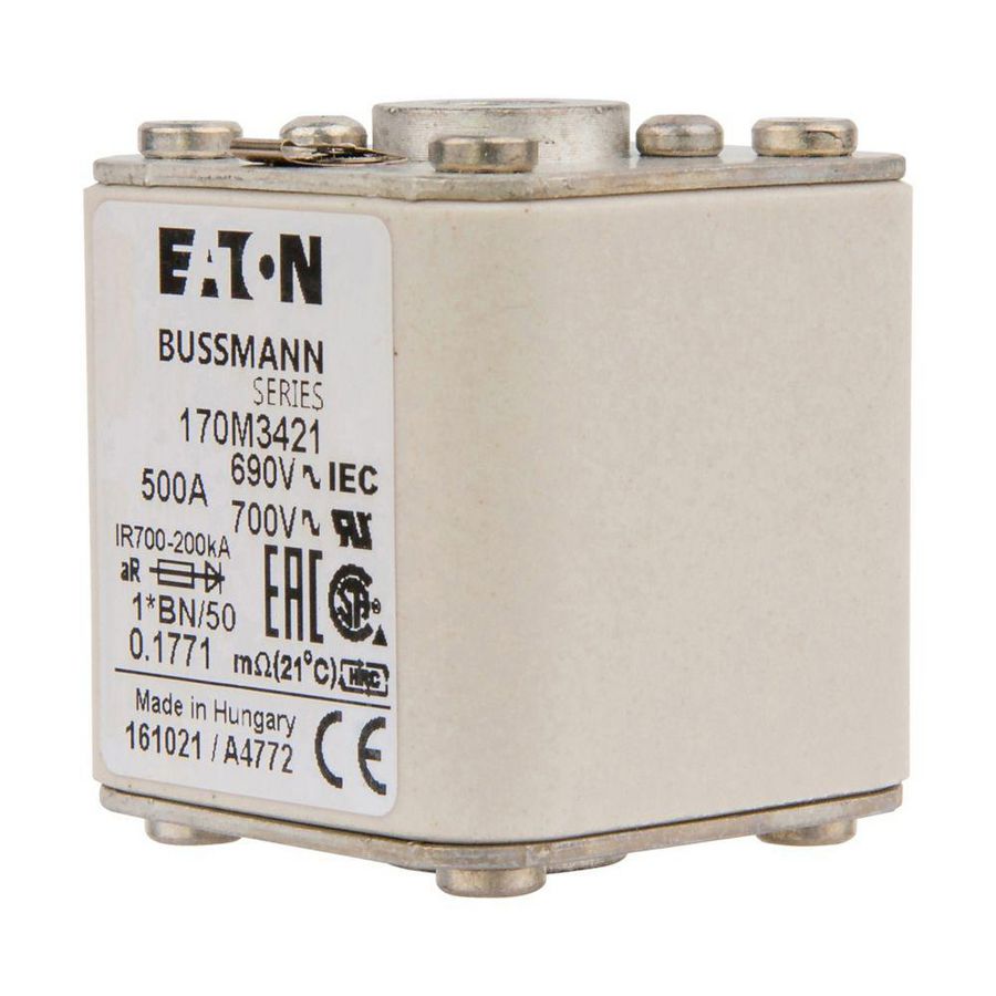 Zekering h. snelheid 500A AC 690V 200kA compact 1 45x VVE=6