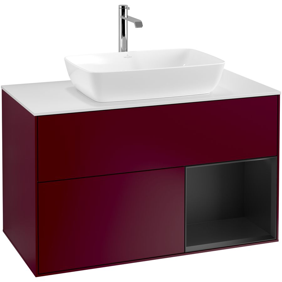 Wastafelonderkast Finion 1000x603x501mm Peony Matt Lacquer G781PDHB