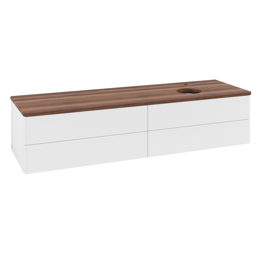 Wastafelonderkast Antao 1600x360x500mm White Matt Lacquer K27052MT