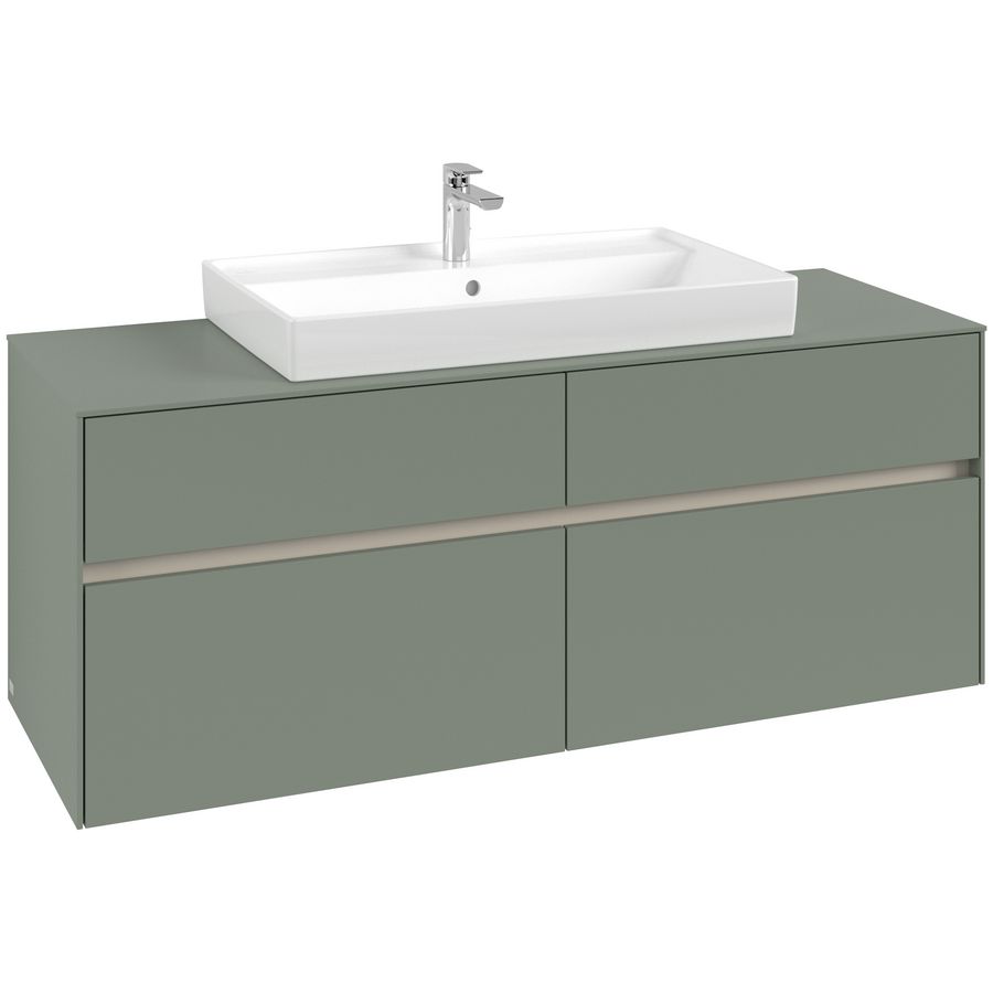 Wastafelonderkast Collaro 1400x548x500mm Soft Green C08800AF
