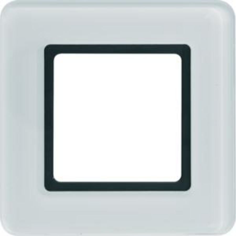 Afdekraam 1-v berker Q.7 glas polarwit verlicht