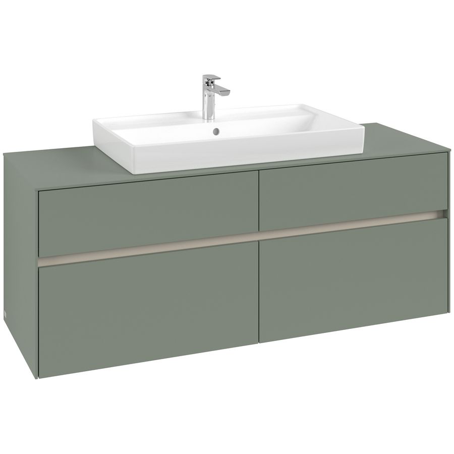Wastafelonderkast Collaro 1400x548x500mm Soft Green C088B0AF