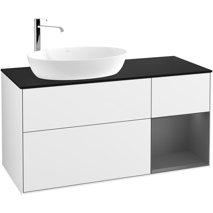 Wastafelonderkast Finion 1200x603x501mm G.White.L G932GKGF