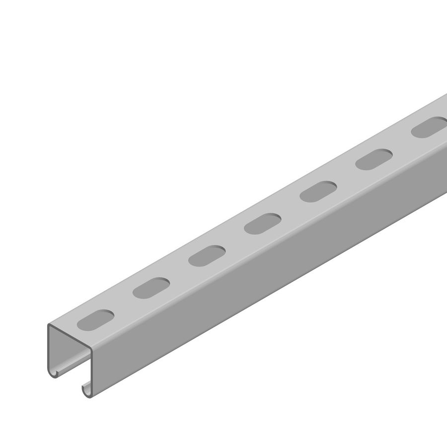 Lengte a 3m. NX0100V RAILPROFIEL PERF 41x41x2,5 L=3