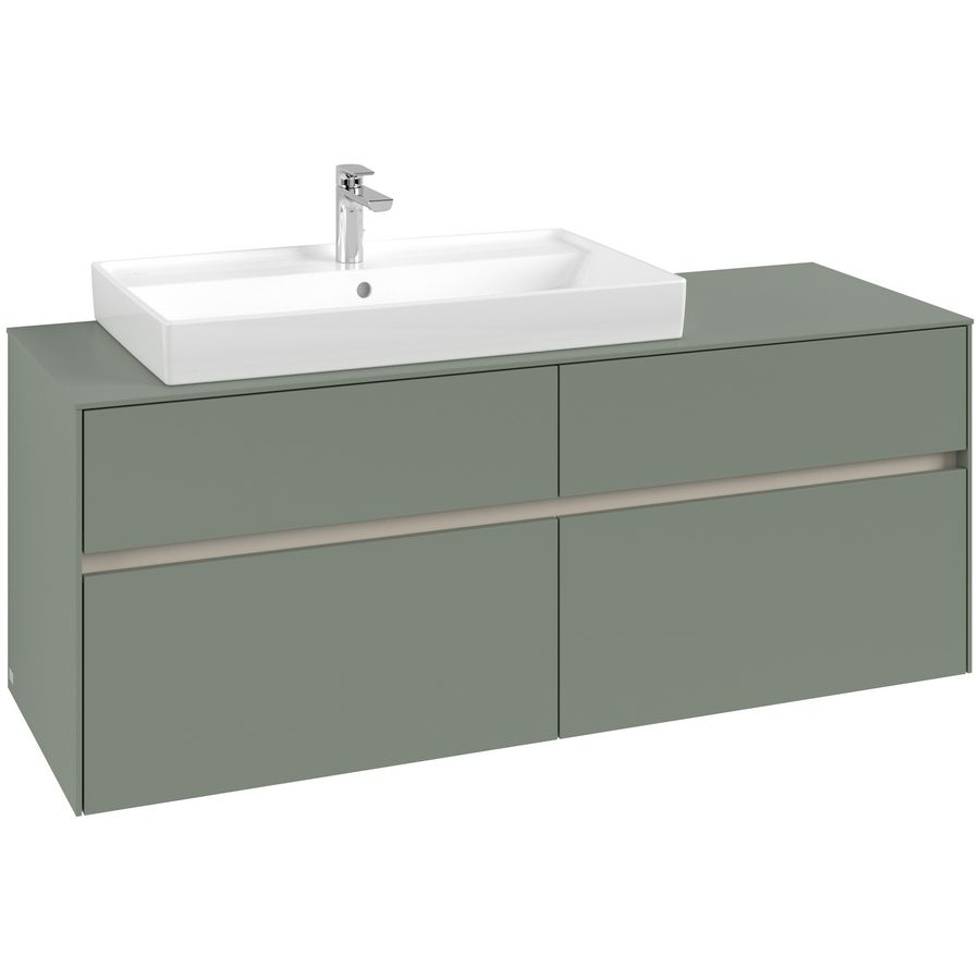 Wastafelonderkast Collaro 1400x548x500mm Soft Green C08900AF