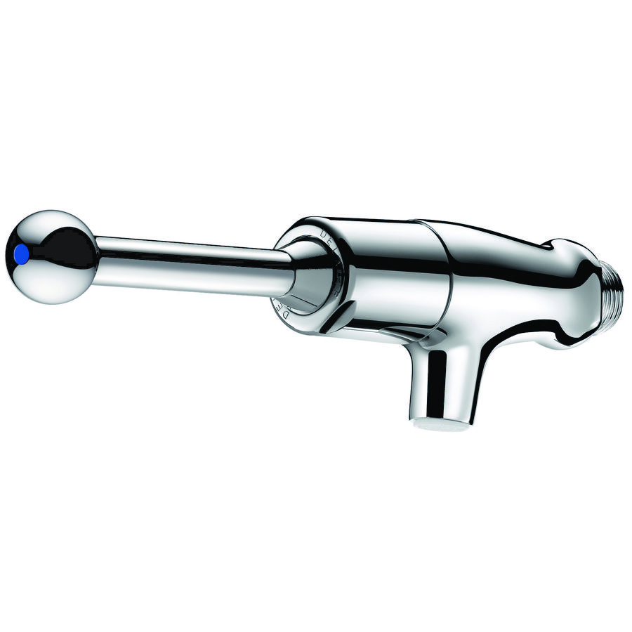 Wastafel muurkraan M1/2" met hendel zelfsluitend 7 sec