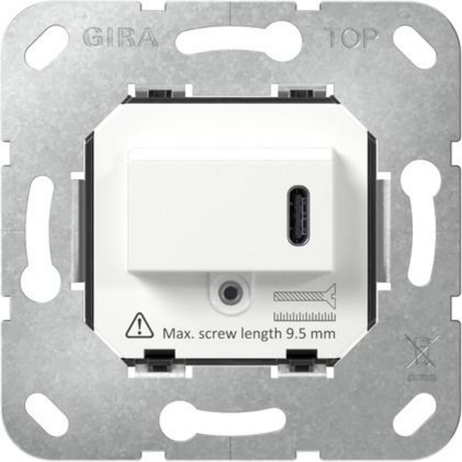 USB-voeding PD 1-voudig type C 65 W Basiselement wit