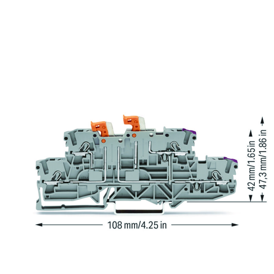 2etage dubbele scheidingsklem 2 draaib.mes 2002-2958 VVE=50