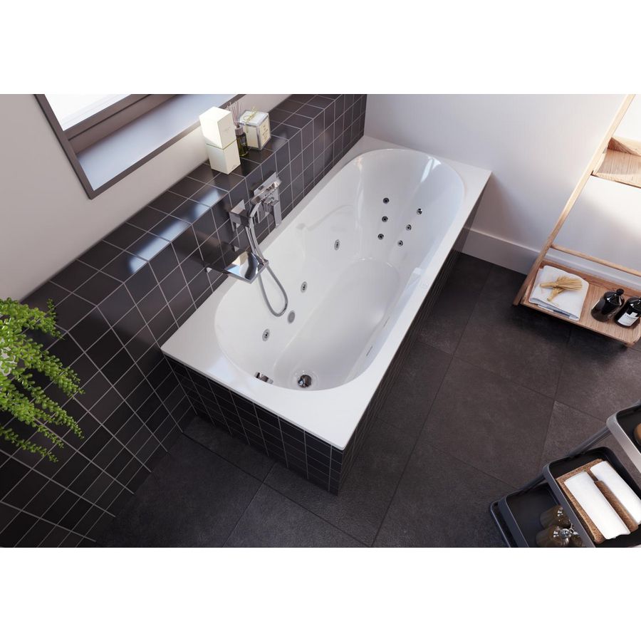 Whirlpool Future Rihopool 180x80cm systeem FLOW links hoogglans wit