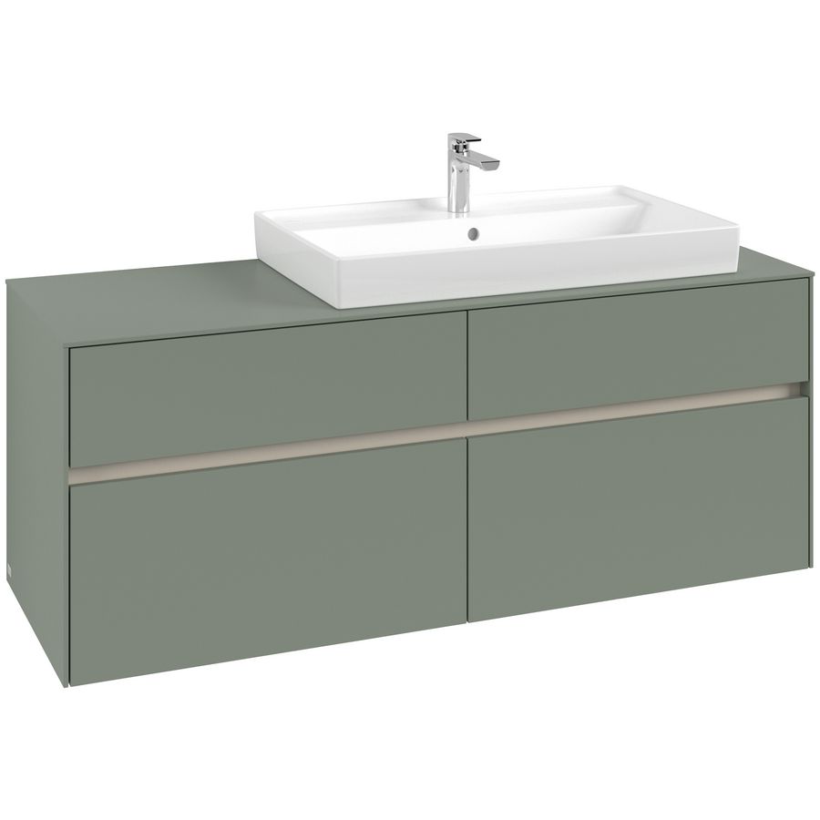 Wastafelonderkast Collaro 1400x548x500mm Soft Green C09000AF