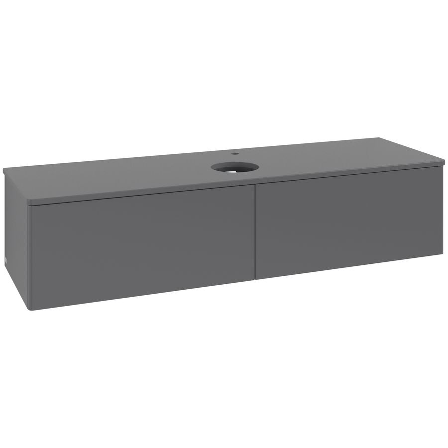 Wastafelonderkast Antao 1600x360x500mm Antr. Matt Lacquer K36050GK