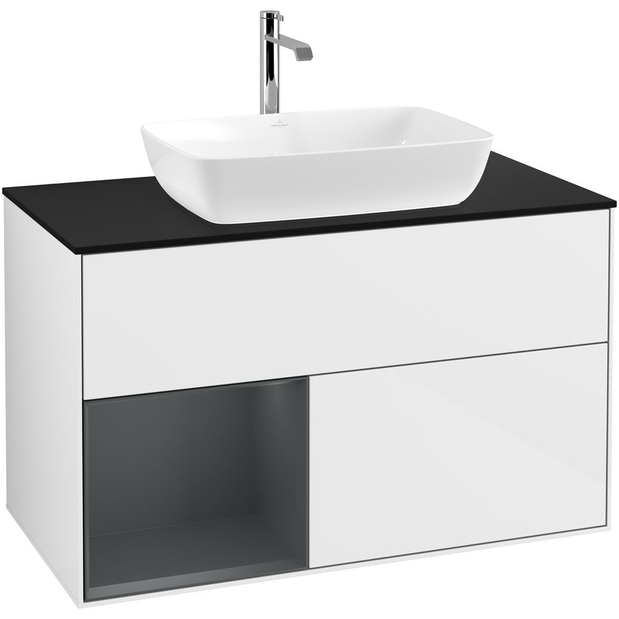 Wastafelonderkast Finion 1000x603x501mm G.White.L F772HGGF