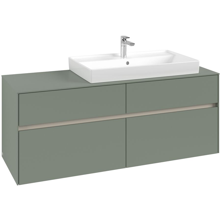 Wastafelonderkast Collaro 1400x548x500mm Soft Green C090B0AF