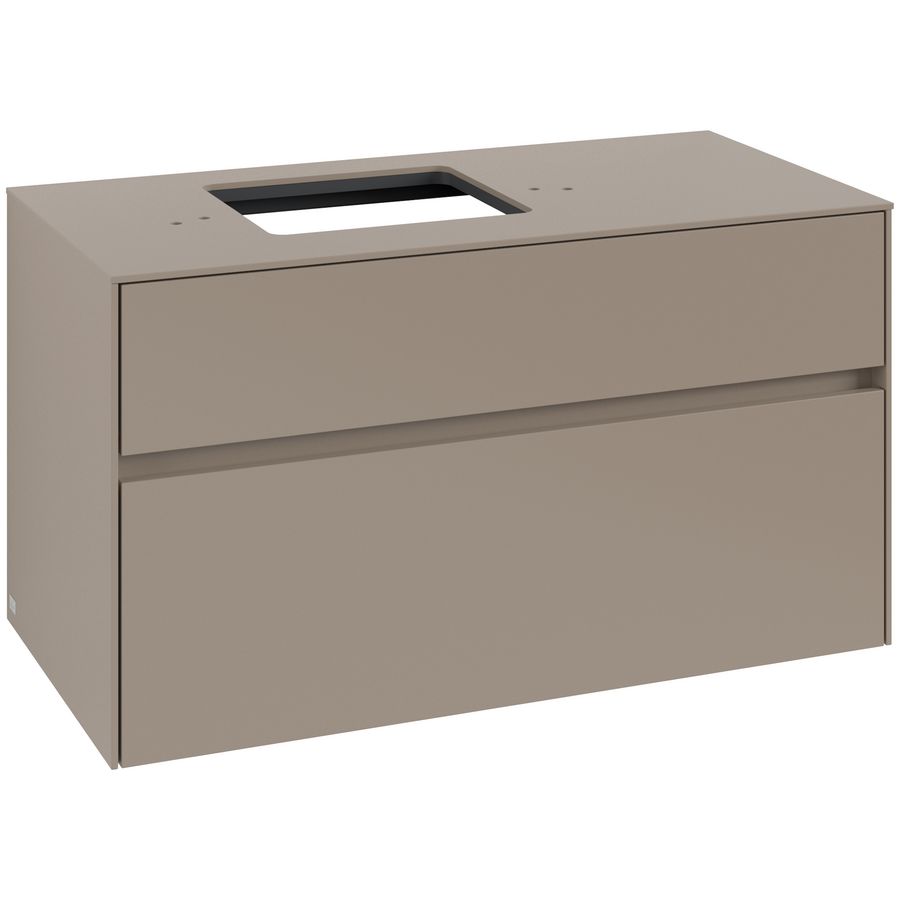 Wastafelonderkast Collaro 1000x548x500mm Taupe C126B0VM