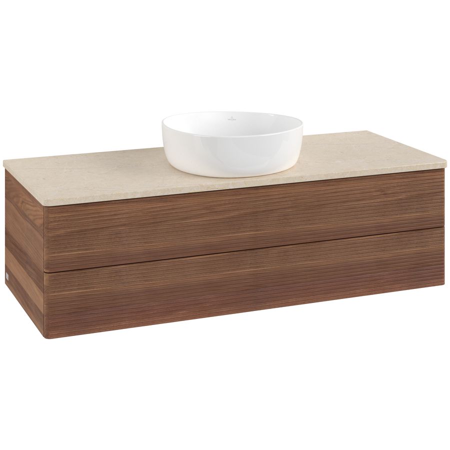Wastafelonderkast Antao 1200x360x500mm Warm Walnut L21113HM