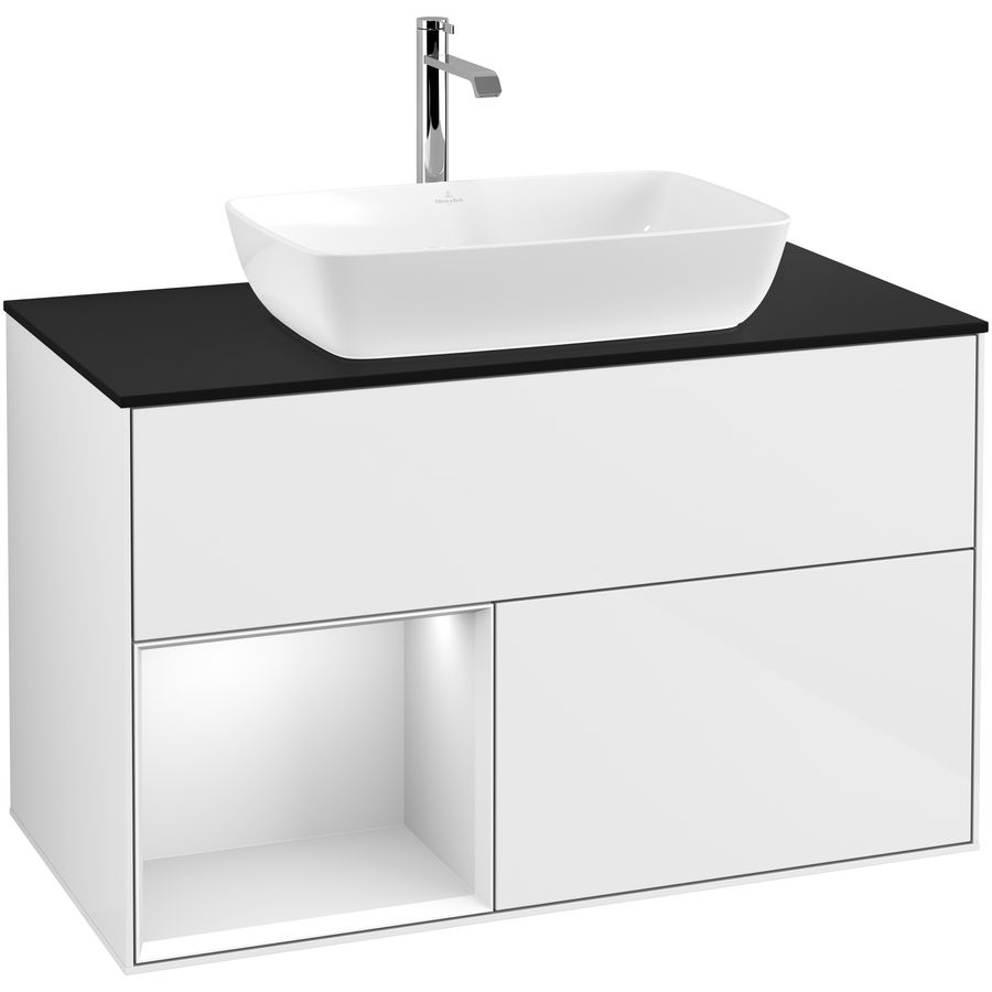 Wastafelonderkast Finion 1000x603x501mm G.White.L F772MTGF