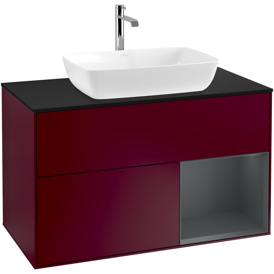 Wastafelonderkast Finion 1000x603x501mm Peony Matt Lacquer G782HGHB
